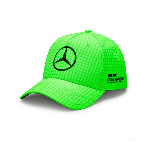 Mercedes baseball sapka, Lewis Hamilton, neon zöld, 2023 - FansBRANDS®