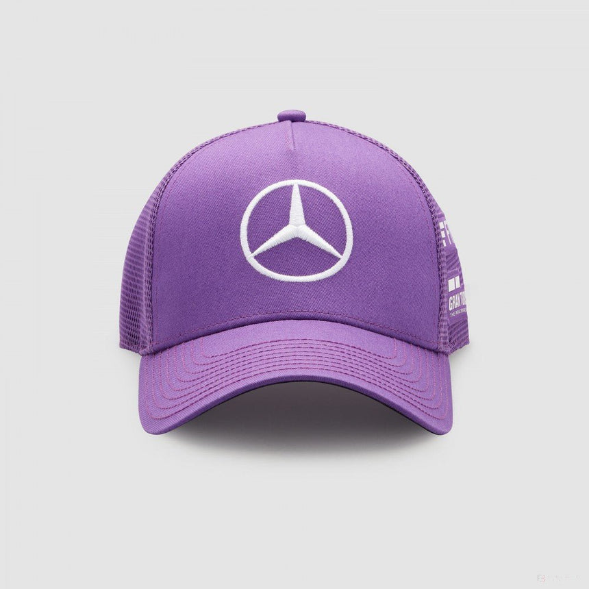 Mercedes Baseball Sapka, Lewis Hamilton Trucker, Felnőtt, Lila, 2022 - FansBRANDS®