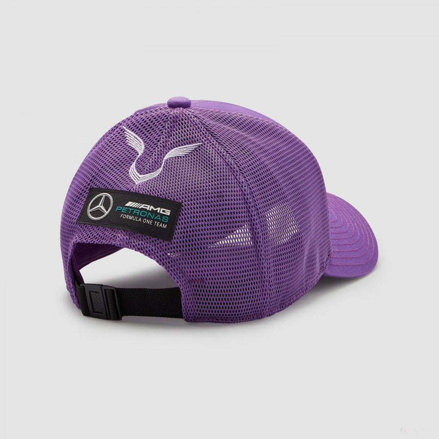 Mercedes Baseball Sapka, Lewis Hamilton Trucker, Felnőtt, Lila, 2022 - FansBRANDS®