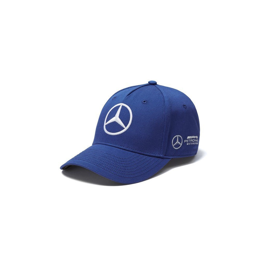 Kék baseball sapka fehér Mercedes emblémával
