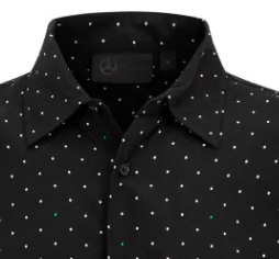 Mercedes ing, polka dot, fekete