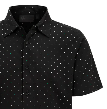 Mercedes ing, polka dot, fekete