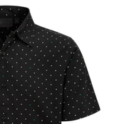 Mercedes ing, polka dot, fekete