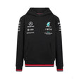 Mercedes Csapat Kapucnis Gyerek Pulóver, Fekete, 2022 - FansBRANDS® - HU