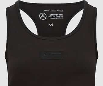 Mercedes top, racerback, stealth, női, fekete