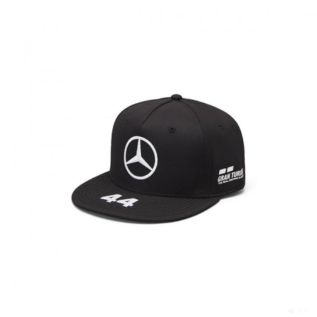 Mercedes Flatbrim Cap, Lewis Hamilton, Adult, Black, 2019 - FansBRANDS®