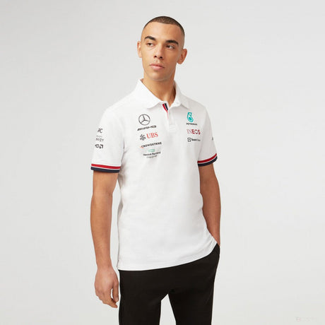 Mercedes Galléros Csapat Póló, Fehér, 2022 - FansBRANDS®