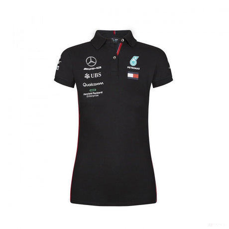 Mercedes Galléros Női Póló, 2019 - csapat, fekete - FansBRANDS® - HU