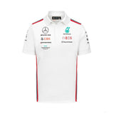 Mercedes galléros póló, csapat, fehér, 2023 - FansBRANDS®