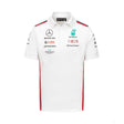 Mercedes galléros póló, csapat, fehér, 2023 - FansBRANDS® - HU