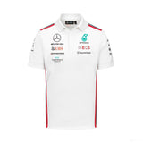 Mercedes galléros póló, csapat, fehér, 2023 - FansBRANDS® - HU