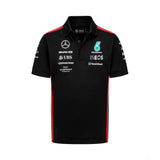 Mercedes galléros póló, csapat, fekete, 2023 - FansBRANDS®