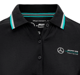 Mercedes galléros póló, női, fekete - FansBRANDS® - HU