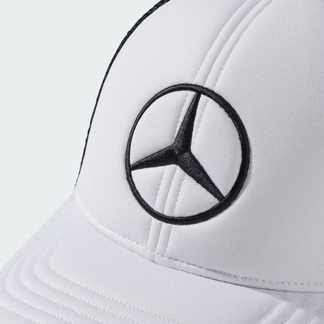 Mercedes Kamionos Sapka, Nagy logo, fehér/fekete 🔥 - FansBRANDS® - HU