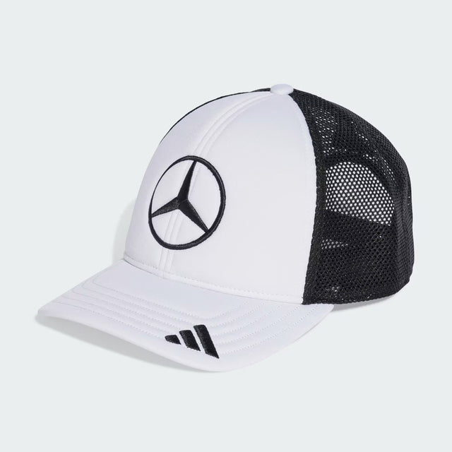 Mercedes Kamionos Sapka, Nagy logo, fehér/fekete 🔥 - FansBRANDS® - HU