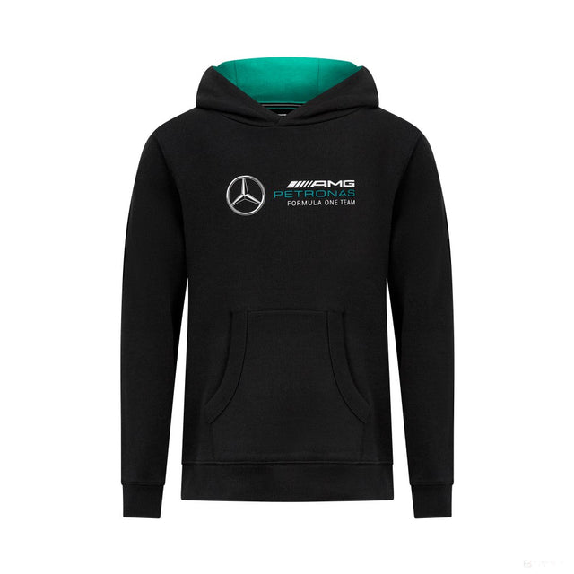 Mercedes kapucnis pulóver, AMG logó, gyerek, fekete - FansBRANDS® - HU