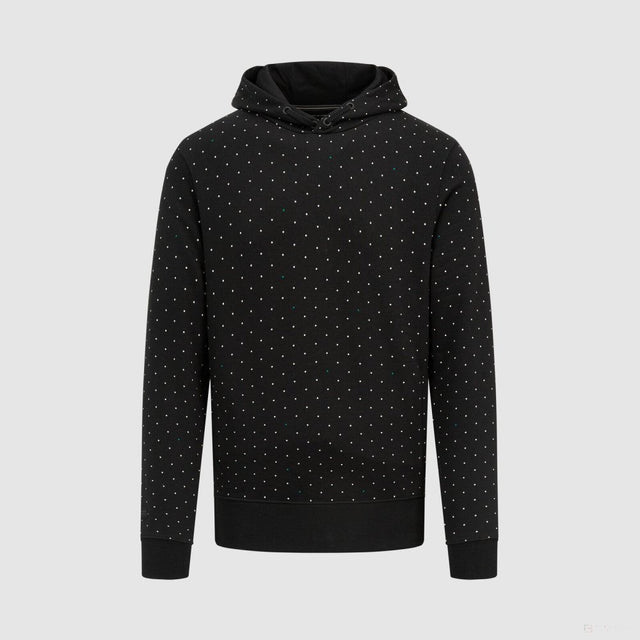 Mercedes kapucnis pulóver, polka dot, fekete - FansBRANDS® - HU
