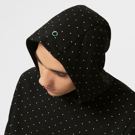 Mercedes kapucnis pulóver, polka dot, fekete - FansBRANDS®