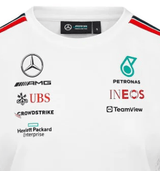 Mercedes környakú póló, csapat, női, fehér, 2023 - FansBRANDS® - HU
