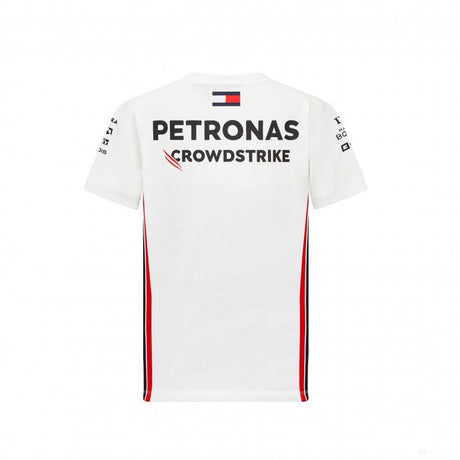 Mercedes környakú póló, csapat, pilóta, gyerek, fehér, 2023 - FansBRANDS® - HU
