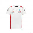 Mercedes környakú póló, csapat, pilóta, gyerek, fehér, 2023 - FansBRANDS® - HU