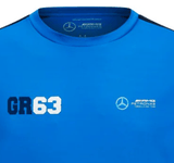 Mercedes környakú póló, George Russell, sport, kék - FansBRANDS® - HU