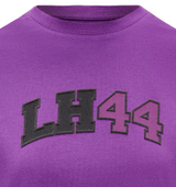 Mercedes környakú póló, Lewis Hamilton logó, lila - FansBRANDS® - HU