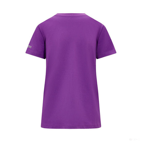 Mercedes környakú póló, Lewis Hamilton logó, lila - FansBRANDS® - HU