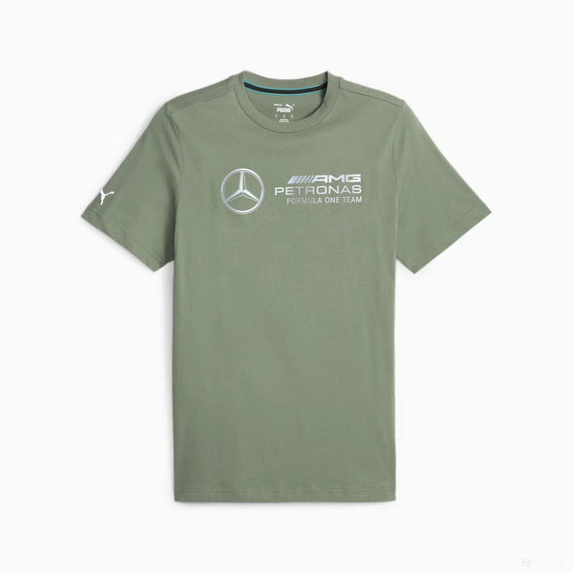 Mercedes környakú póló, logó, eucalyptus - FansBRANDS®
