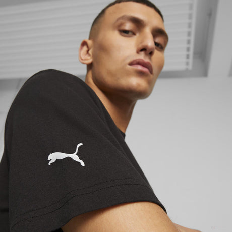 Mercedes környakú póló, logó, fekete - FansBRANDS®