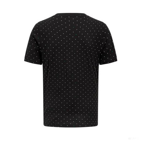 Mercedes környakú póló, polka dot, fekete - FansBRANDS®