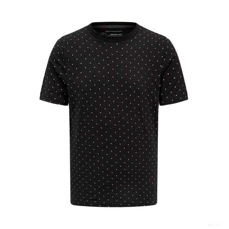 Mercedes környakú póló, polka dot, fekete - FansBRANDS®
