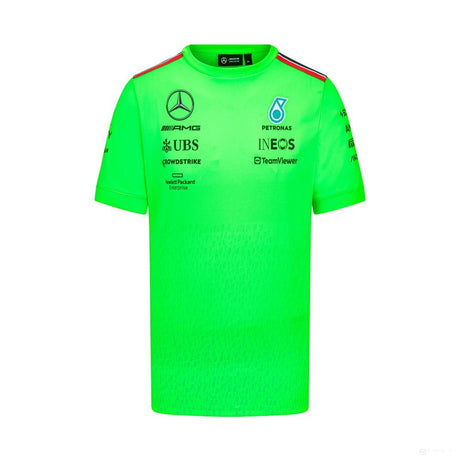 Mercedes környakú póló, set up, zöld, 2023 - FansBRANDS®