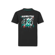 Mercedes Lewis Hamilton Gyerek Póló, LEWIS 44, Fekete, 2022 - FansBRANDS® - HU