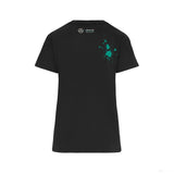 Mercedes Lewis Hamilton Női Póló, LEWIS 44, Fekete, 2022 - FansBRANDS® - HU