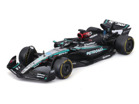 Mercedes modellautó, bburago, George Russell, 63, 1:43, F1W15 - FansBRANDS®