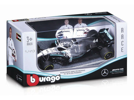 Mercedes modellautó, bburago, Lewis Hamilton 44, W10 EQ Power+ - FansBRANDS®