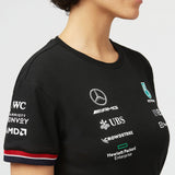 Mercedes Női Csapat Póló, Fekete, 2022 - FansBRANDS®