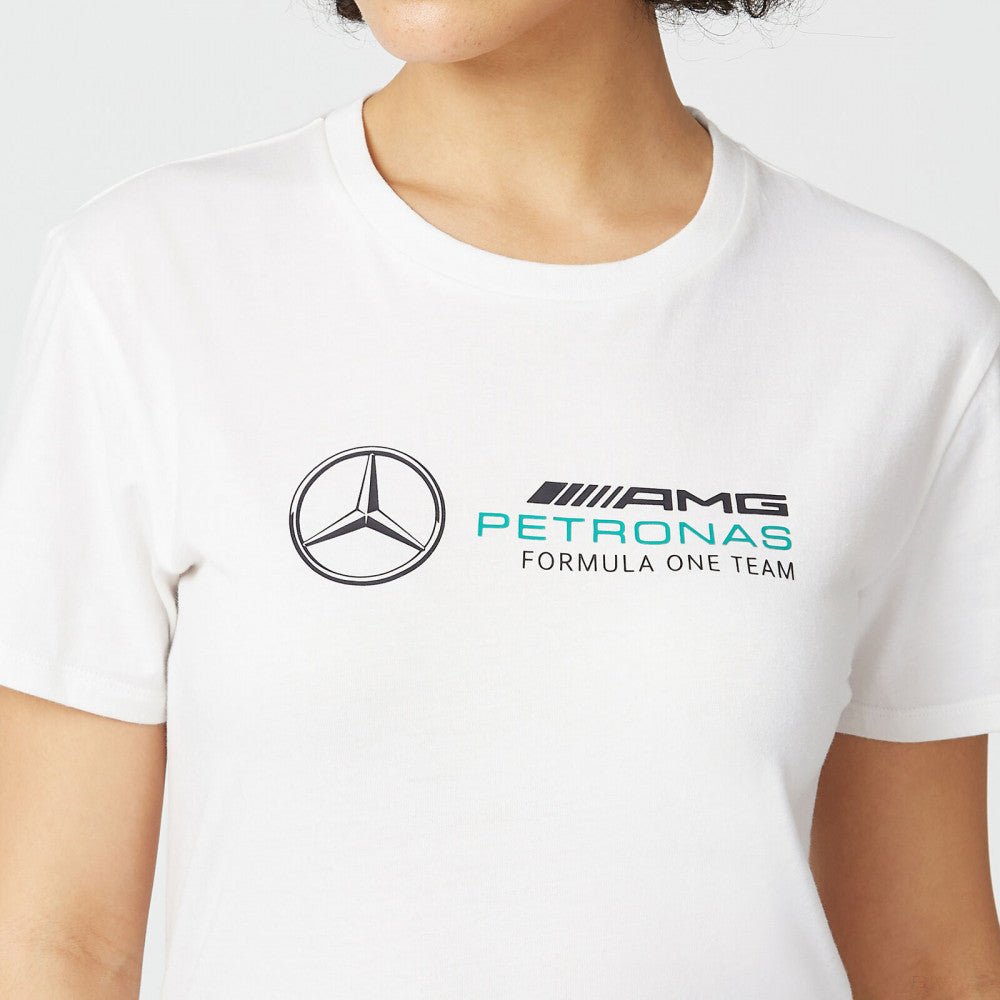 Mercedes Női Póló, Large Logo, Fehér, 2022 - FansBRANDS®