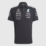 Mercedes póló, csapat, mérnökök, adidas, fekete, 2026