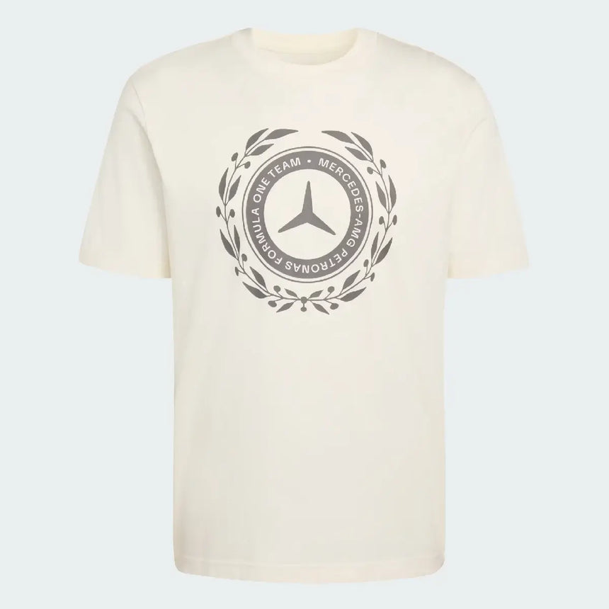 Mercedes póló, Silver Arrows, adidas, fehér, 2026