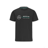 Mercedes Póló, Large Logo, Fekete, 2022 - FansBRANDS®