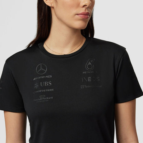 Mercedes póló, női, stealth, fekete - FansBRANDS®