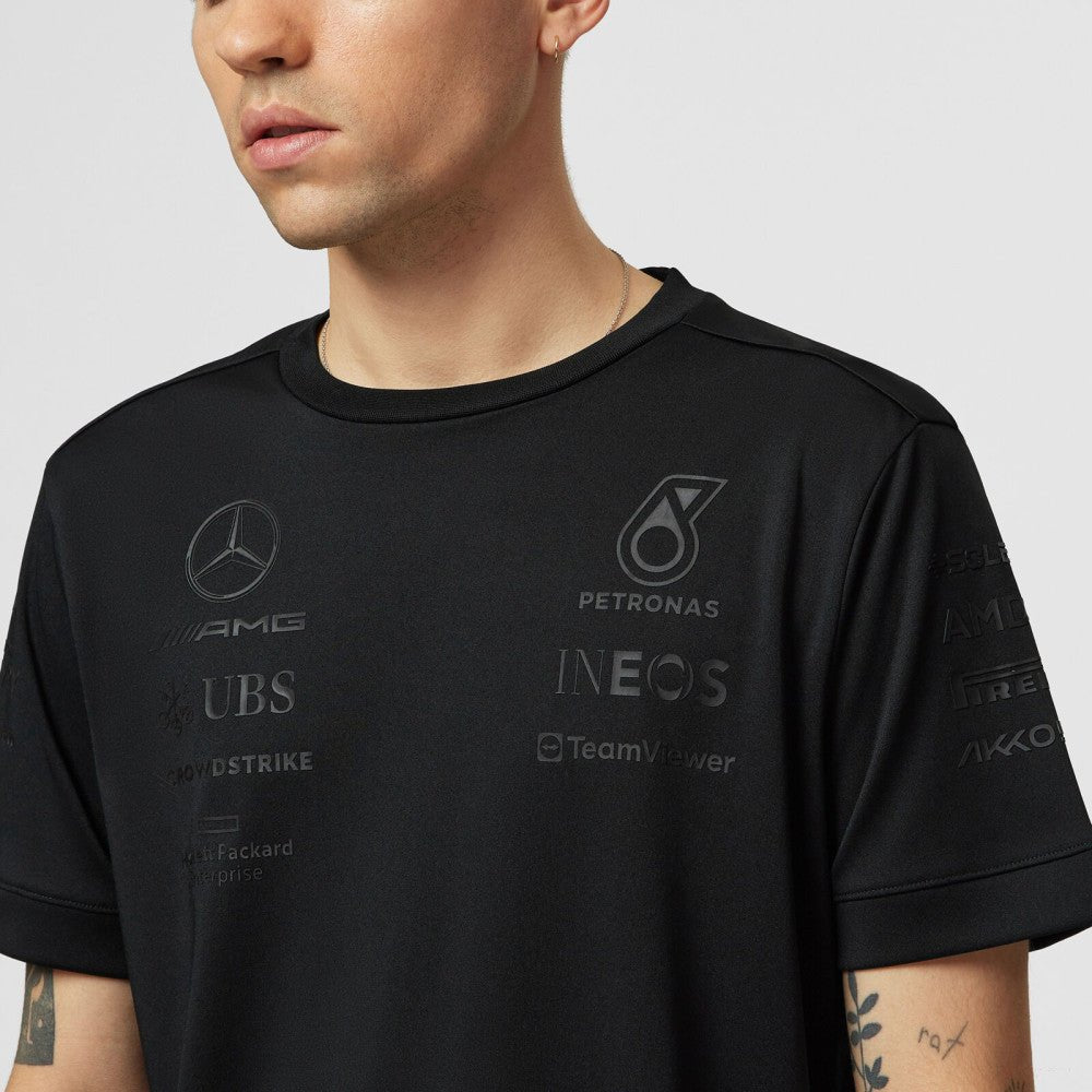 Mercedes póló, stealth, fekete - FansBRANDS®