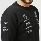 Mercedes Pulóver, Crew, Fekete, 2022 - FansBRANDS®