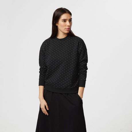 Mercedes pulóver, polka dot, női, fekete - FansBRANDS®
