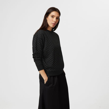 Mercedes pulóver, polka dot, női, fekete - FansBRANDS®