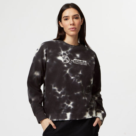 Mercedes pulóver, tie dye, női, szürke - FansBRANDS®