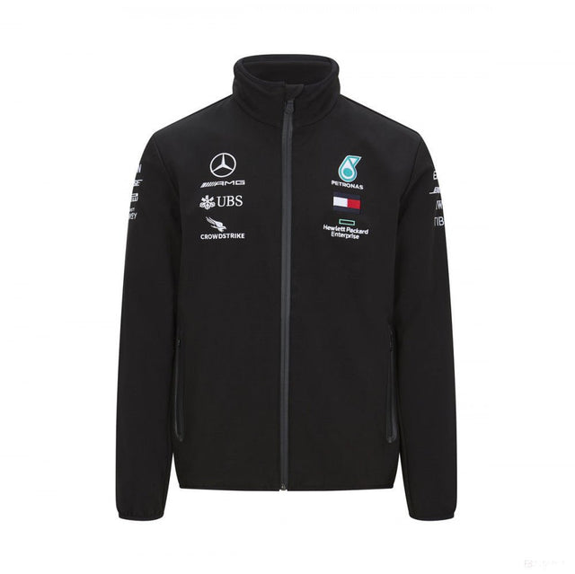 Mercedes Softshell kabát, Csapat, Fekete, 2020 - FansBRANDS® - HU