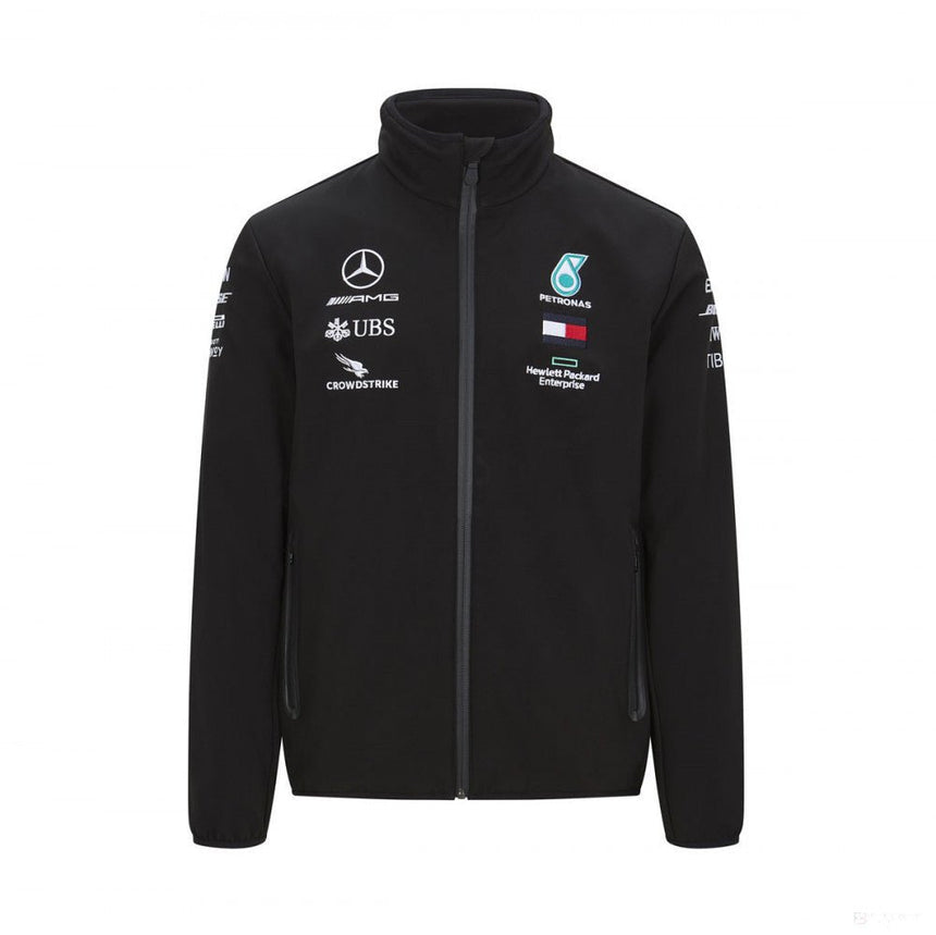 Mercedes Softshell kabát, Csapat, Fekete, 2020 - FansBRANDS® - HU